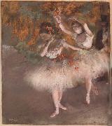 Edgar Degas Two Dancers entering the Stage France oil painting reproduction